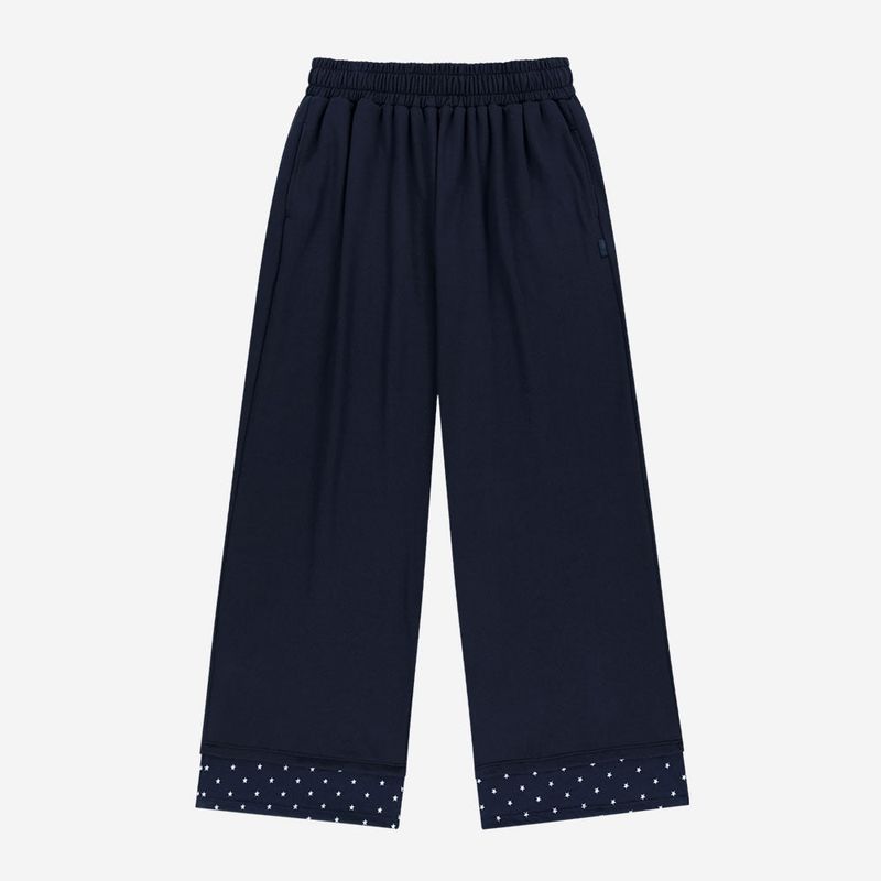 Hotfix Logo Wide Sweatpants / Navy
