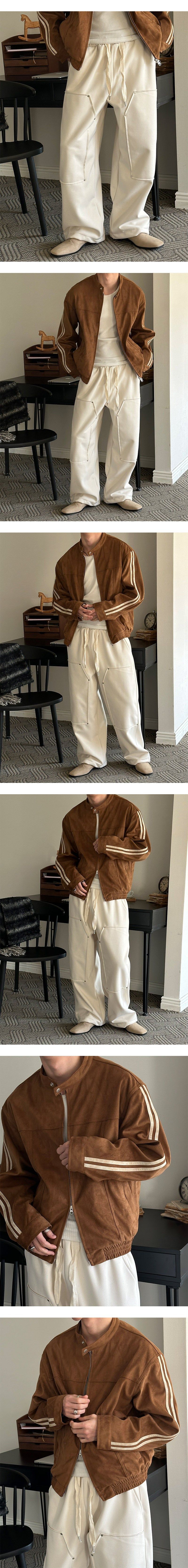 [F/W] Wool double rivet banding pants(3color)