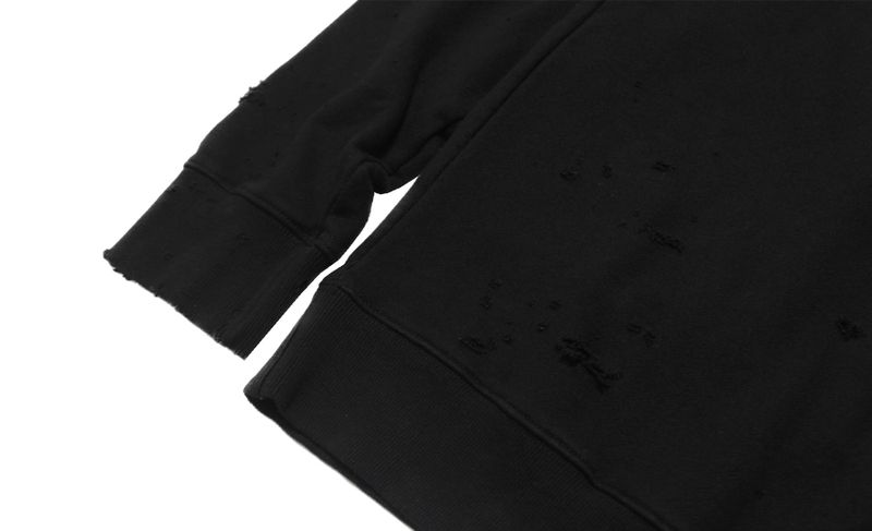 damage hoodie (black)