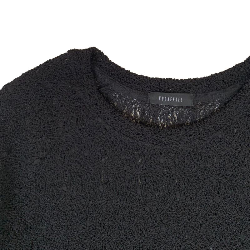 Net Raglan Knit Sleeve (black)