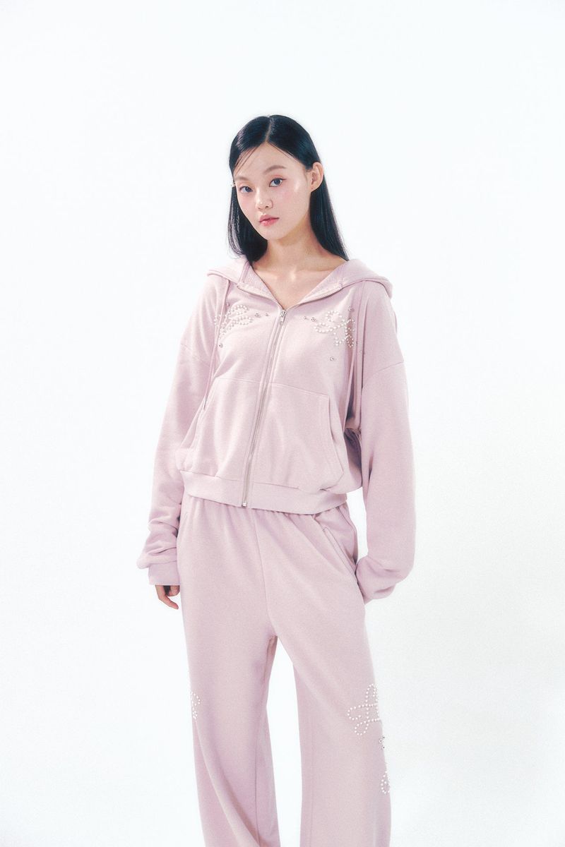 Pearl Track Pants Pink