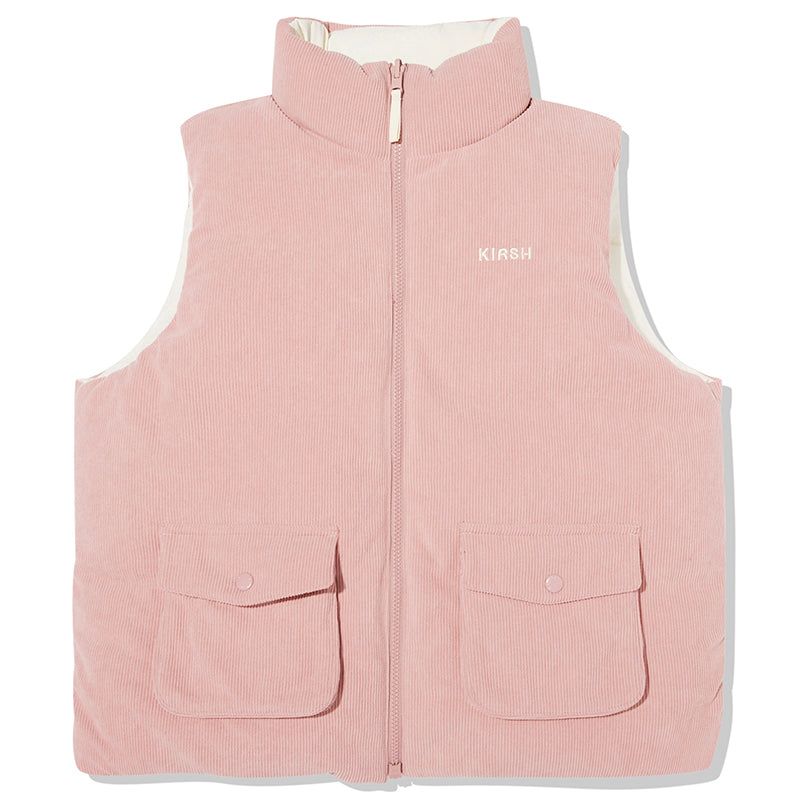 CHERRY REVERSIBLE PADDING VEST [IVORY]