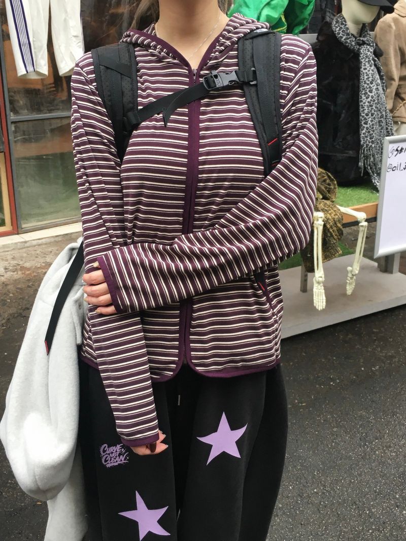 Bebe Stripe Fleece Hoodie (4c)
