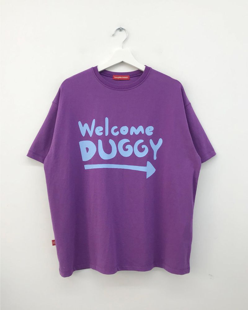 DUGGY(ダギー)の「YWD WELCOME T-SHIRTS_PURPLE (1color)(Tops)」