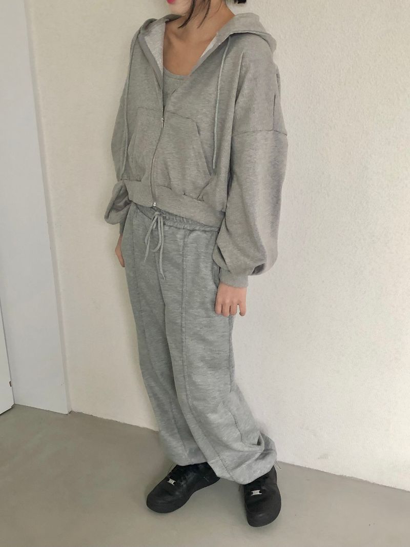 Melora hood zip-up set