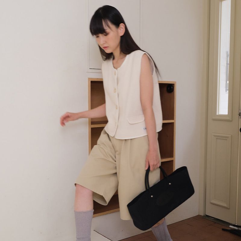 Black Nylon Tote Bag