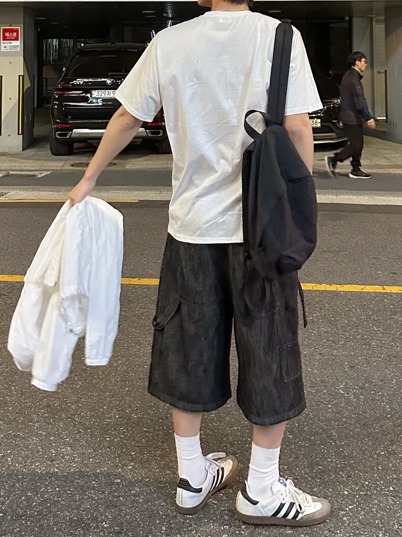 [Linen] Carpender Banding Bermuda Pants