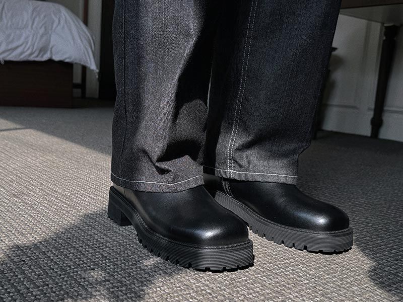 ASCLO Square Toe Ankle Boots