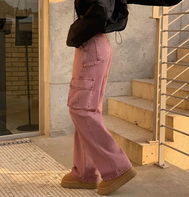[BELLIDE MADE] Colorful Cotton Cargo Pants