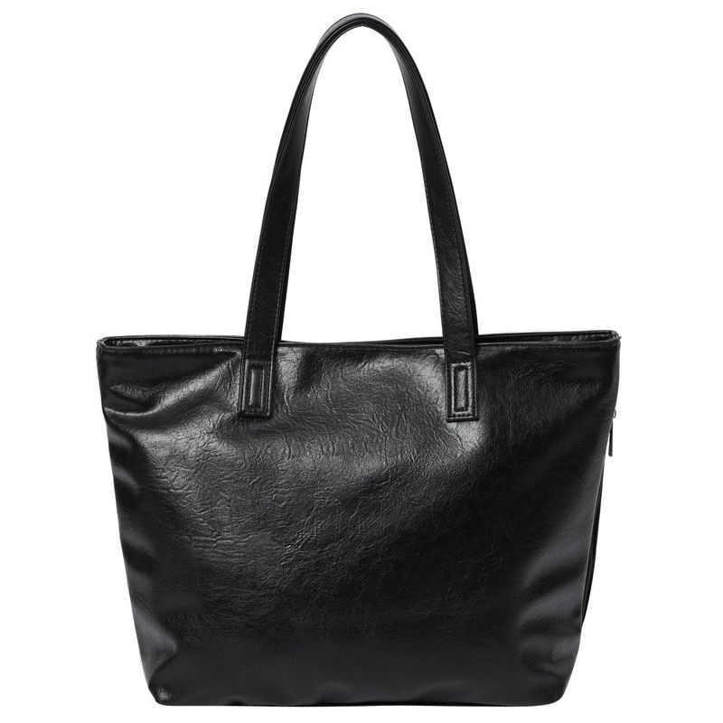 RIENNE SIDE ZIPPER LEATHER SHOULDER BAG UNISEX (2COLOR)
