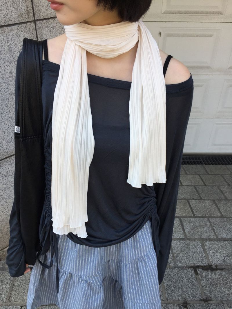 De Nuit Pleated Muffler (4color)