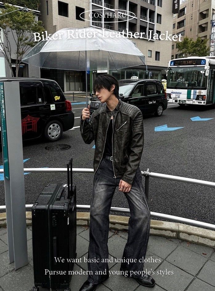 Biker Rider Leather Jacket