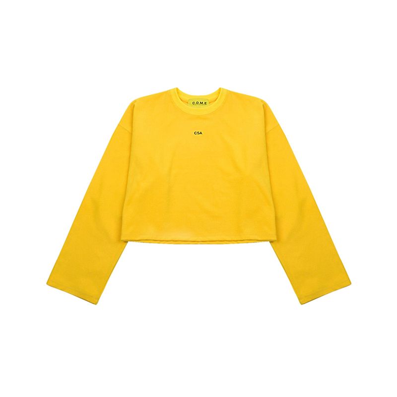 C.O.M.E（シーオーエムイー）の「[UNISEX] Oversized Heat Technical Pullover (Yellow)（Tops）」