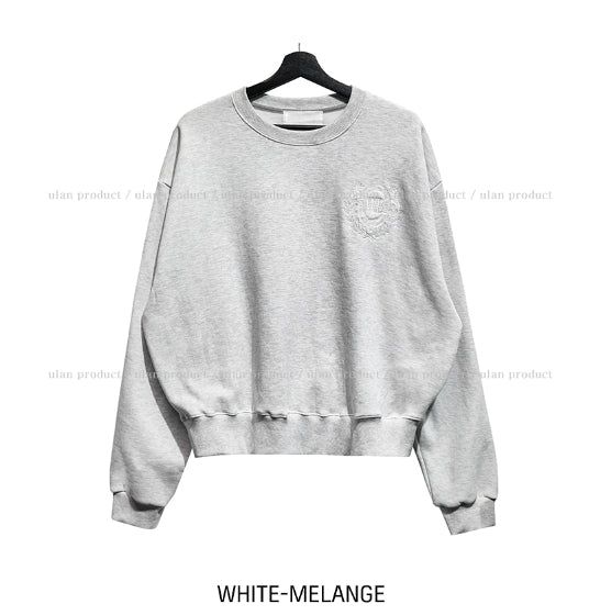 Daphne embroidery brushed sweatshirt