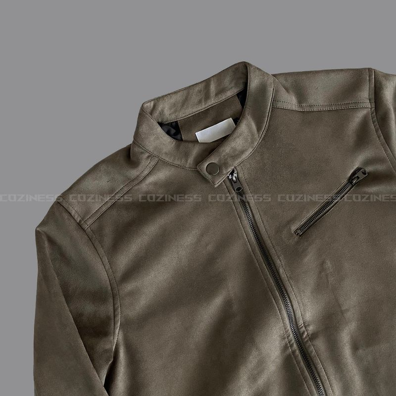 DV China neck suede jacket (2 colors)