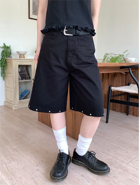 STUD BERMUDA PANTS (2C)