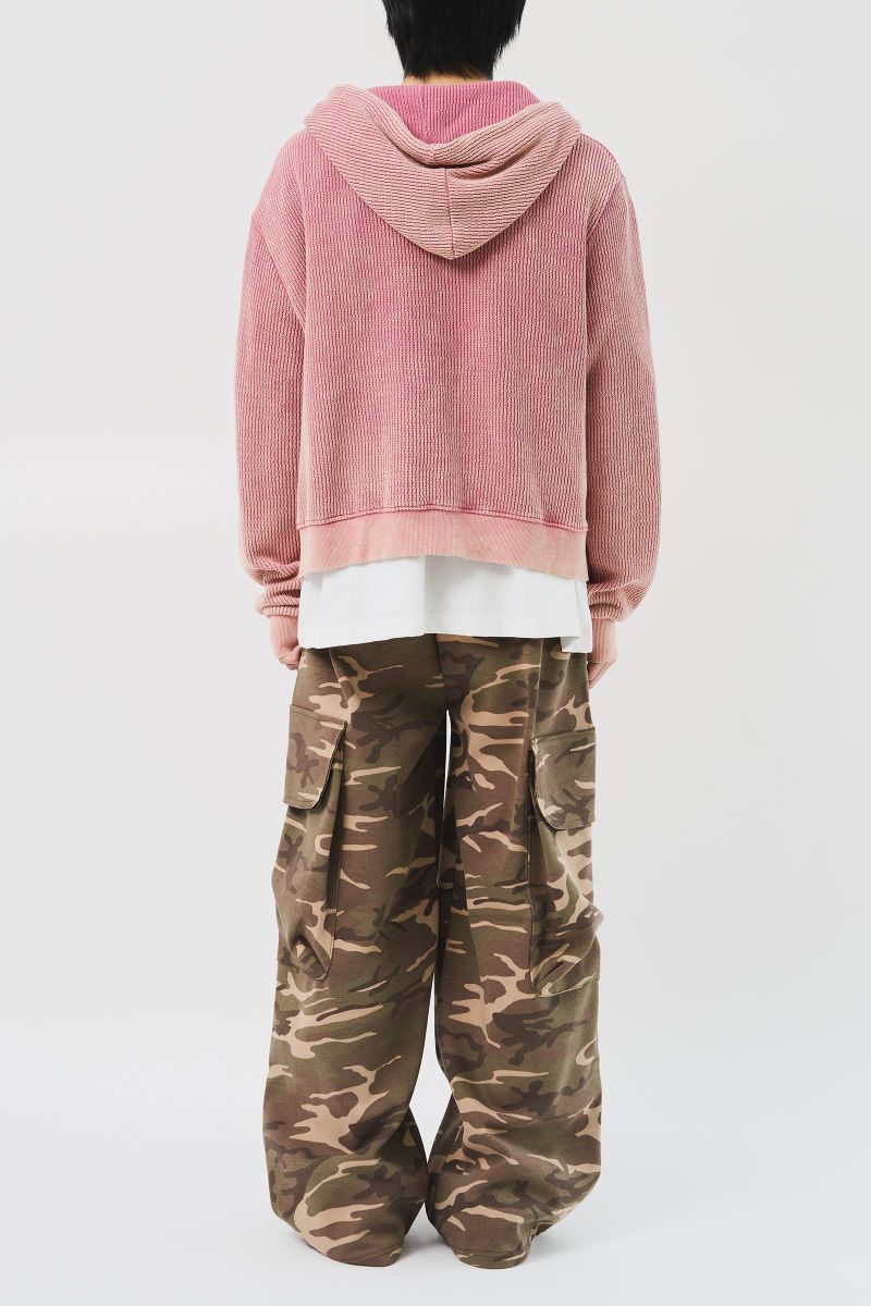 Luar Washed Knitted Zip Hoodie (3color)