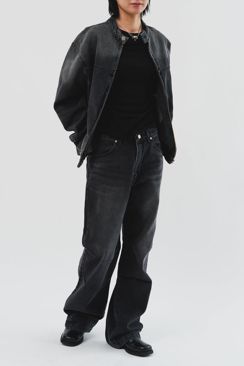 Anti Biker Denim Jacket (3color)