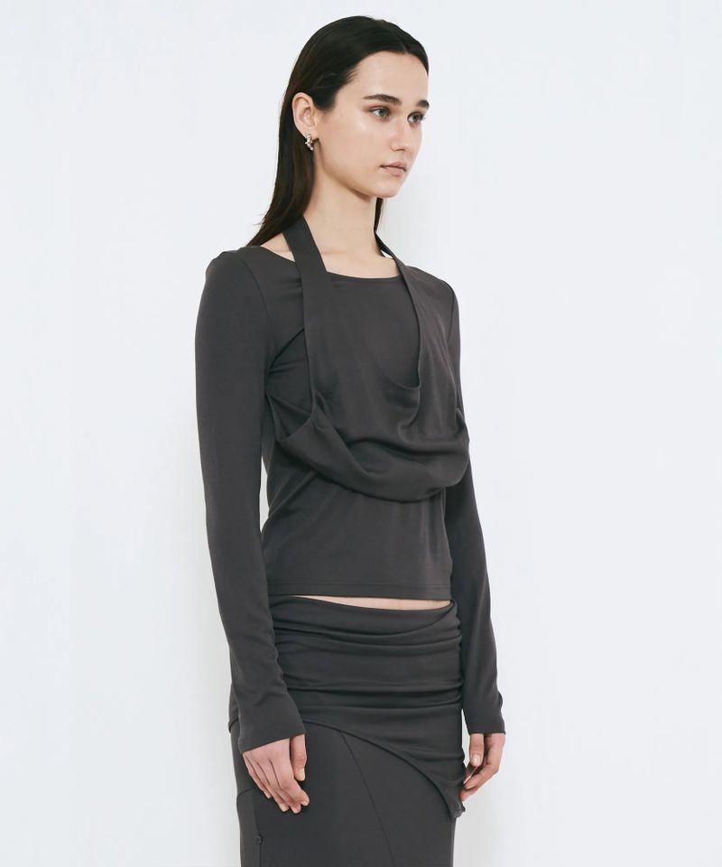 2WAY DRAPE LONG SLEEVE