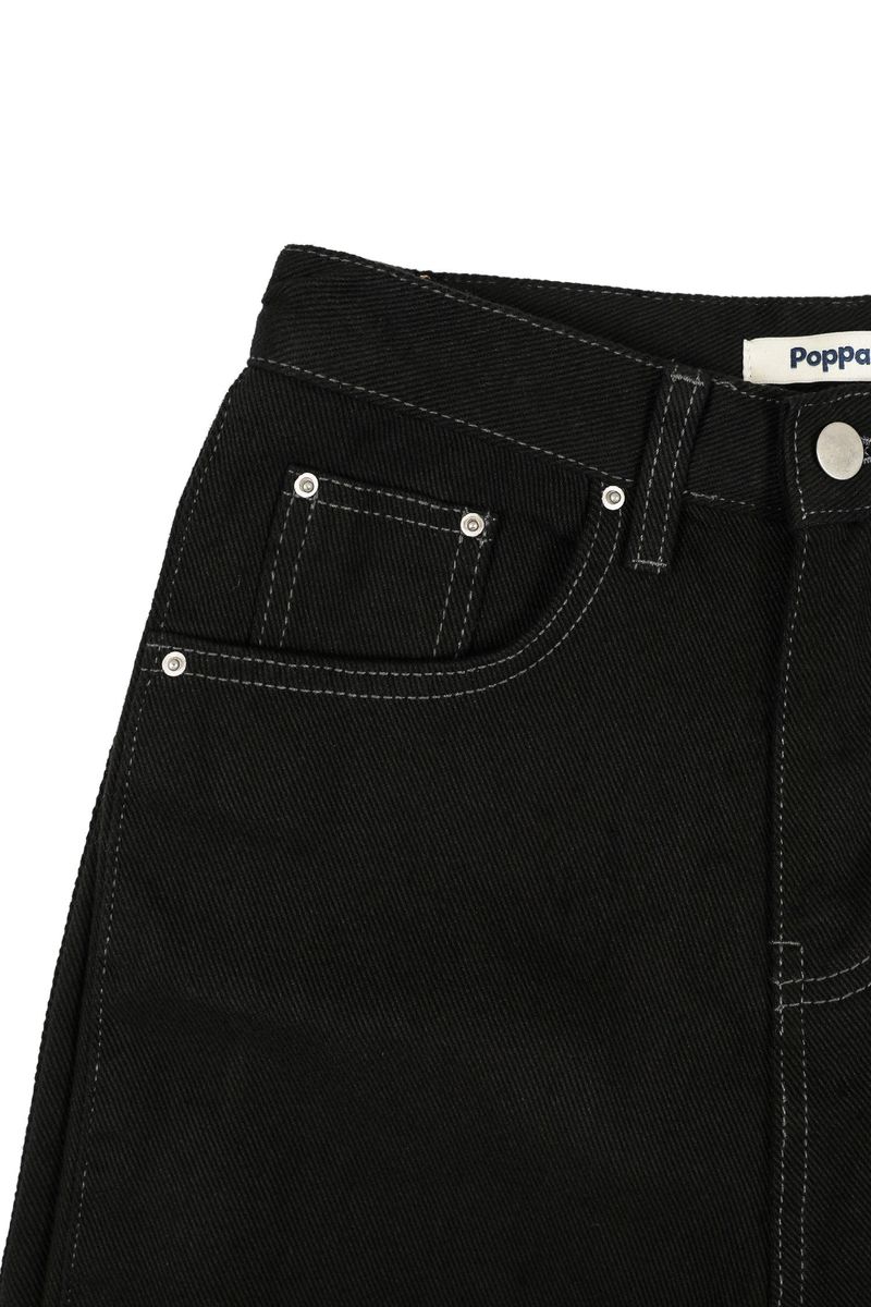 Balloon Pintuck Pants [Black]