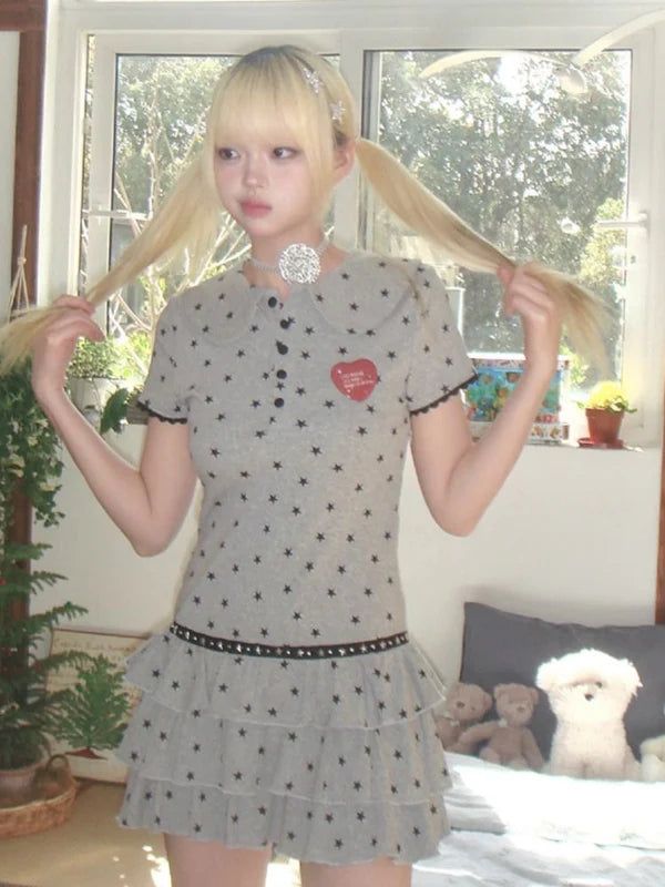 [Hashtag DDD] puffy star cake dress