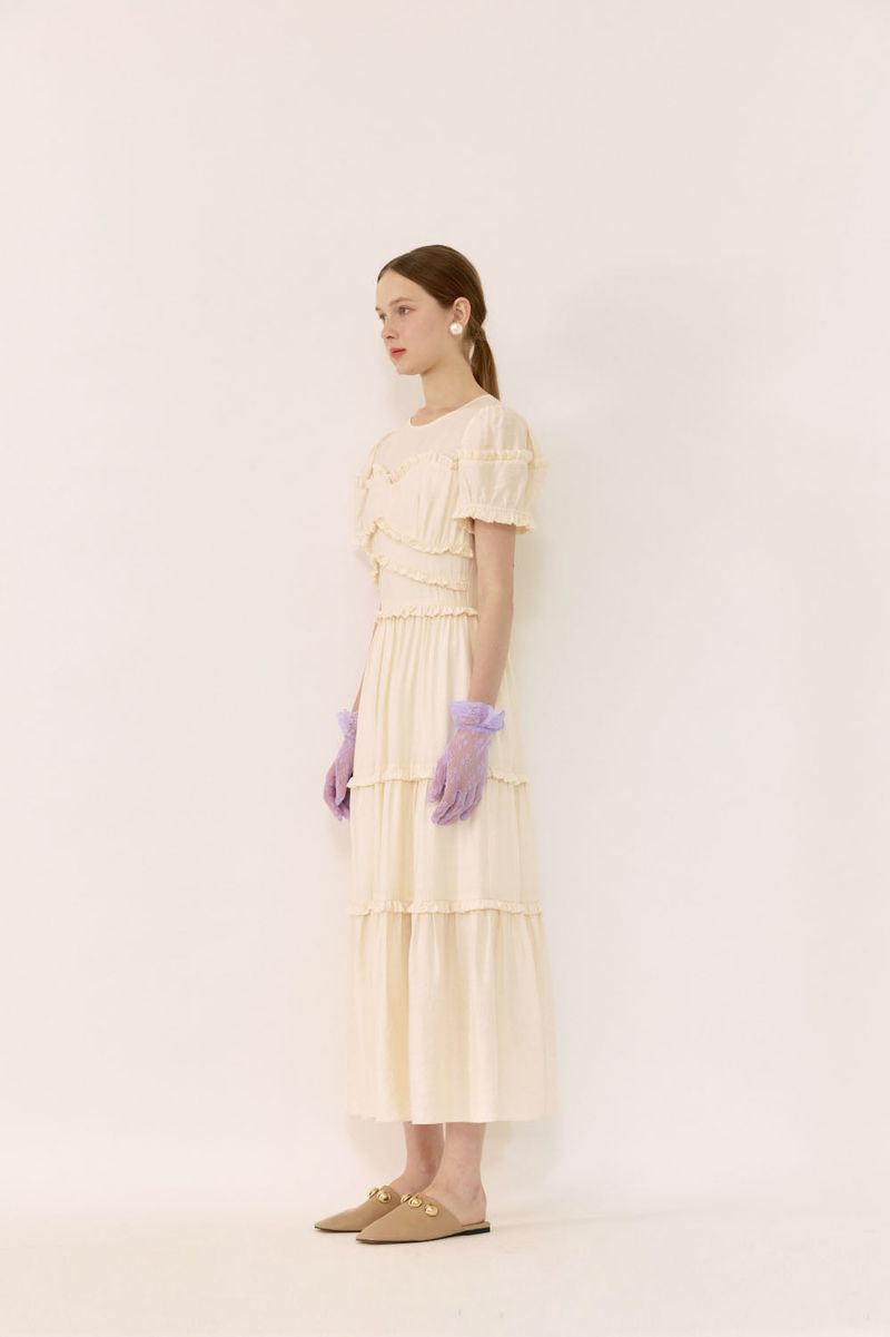 Frill can-can dress