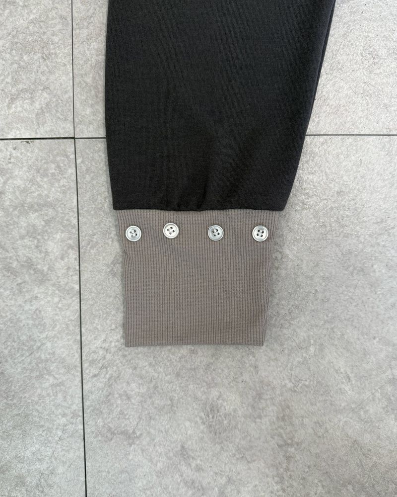 BUTTON CONTRAST LAYERED LEGGINGS