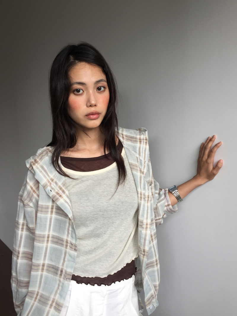 Ranel check hoodie (2color)