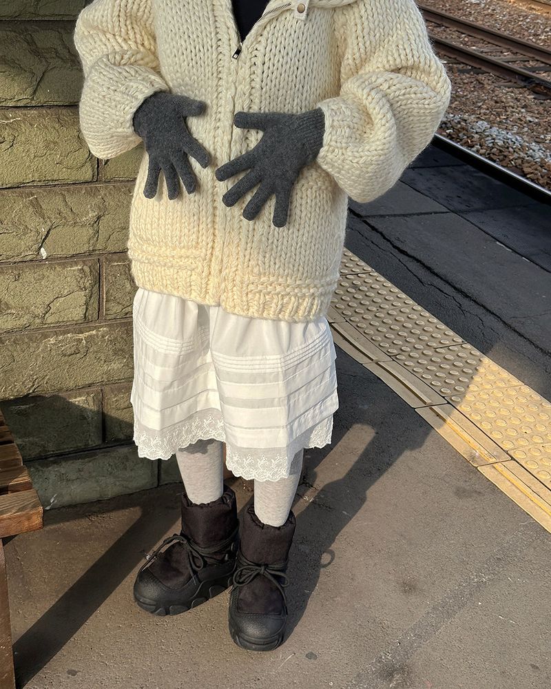Delight-J(ディライトジェイ)の「wool knit finger gloves(Fashion Accessories)」