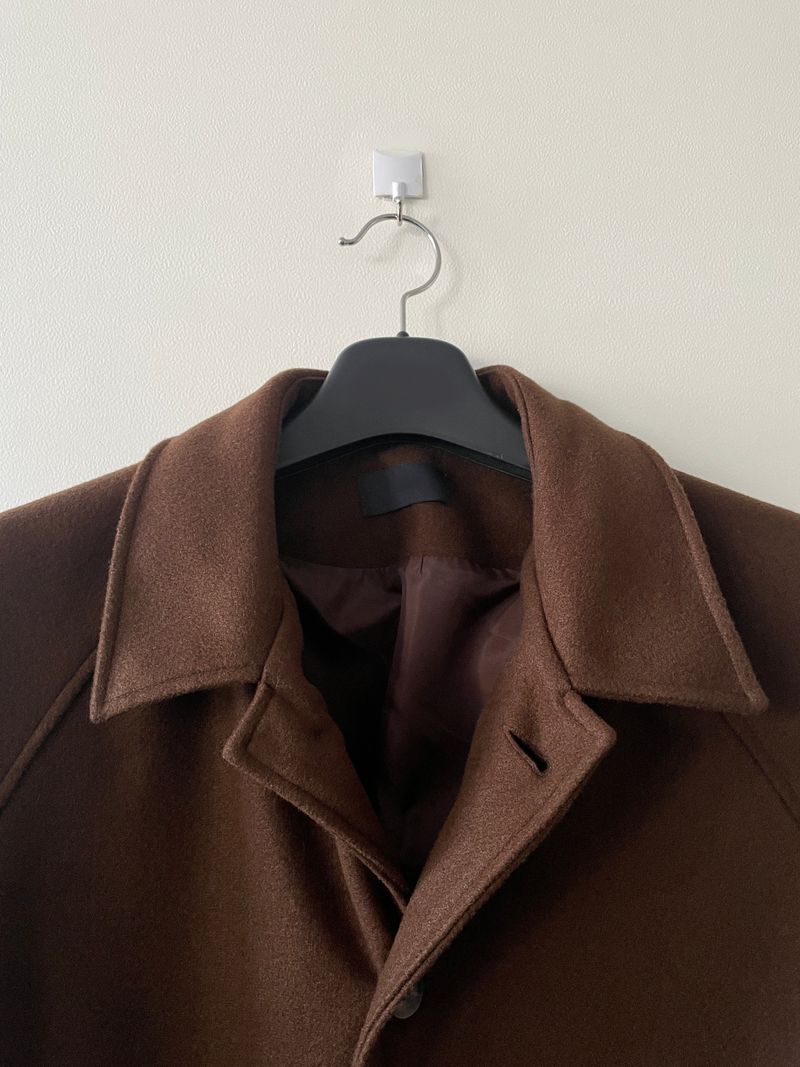 Neroli wool belted long coat