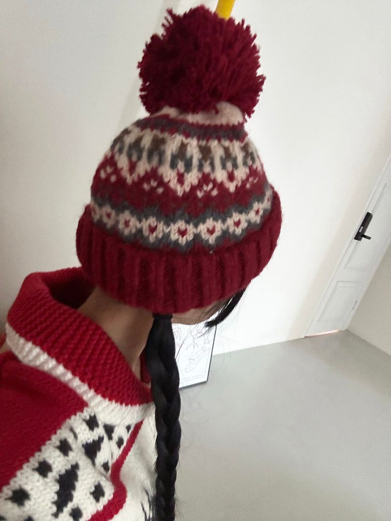 Drop knit roll-up beanie