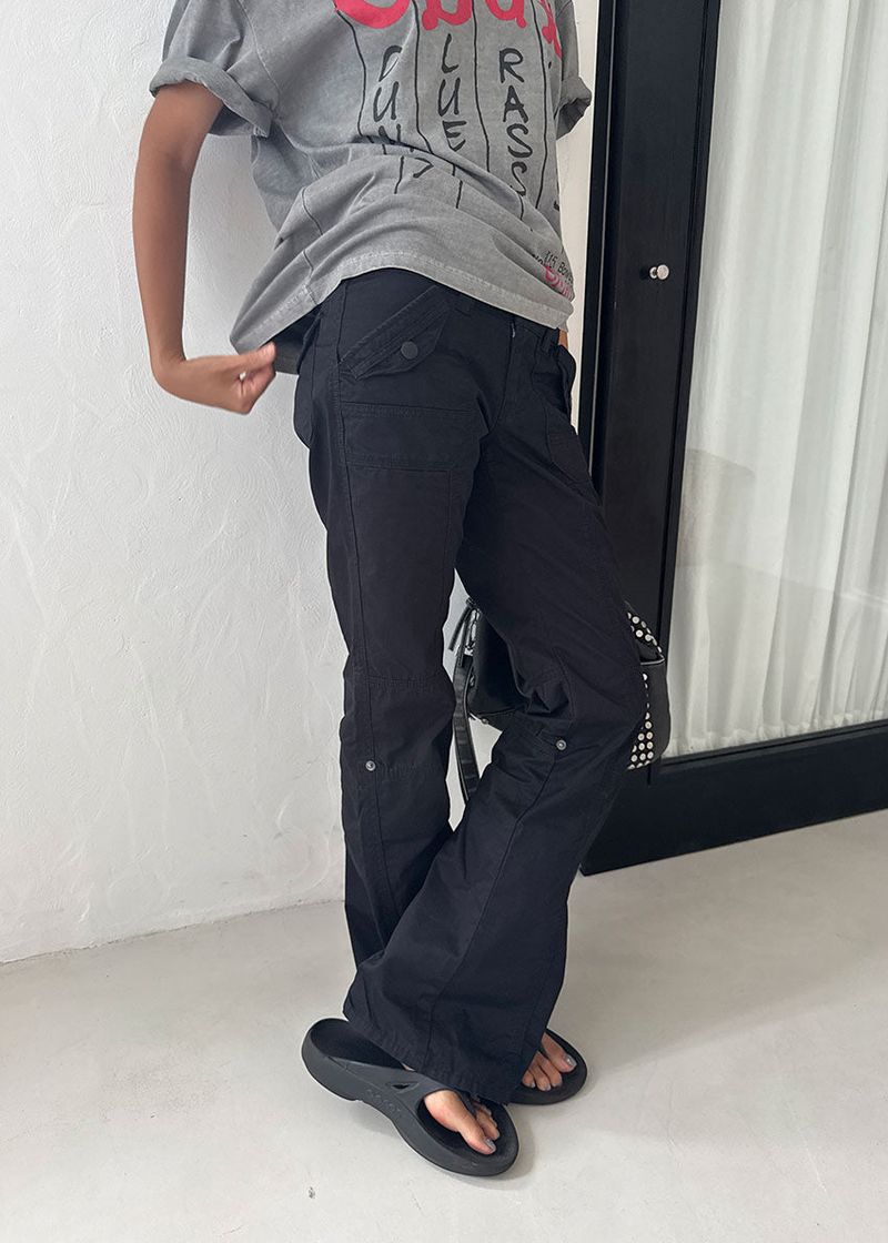 2WAY CAPRI BOOTS CUT PANTS