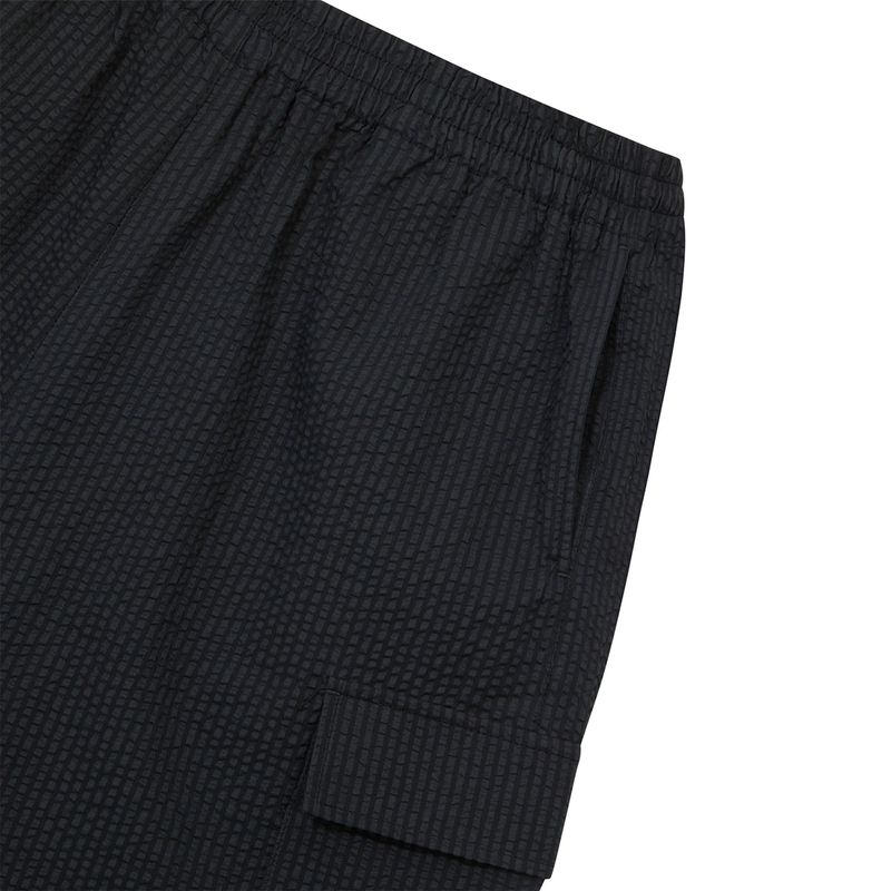 [ULKIN] Seersucker Cargo Bermuda Pants_Charcoal