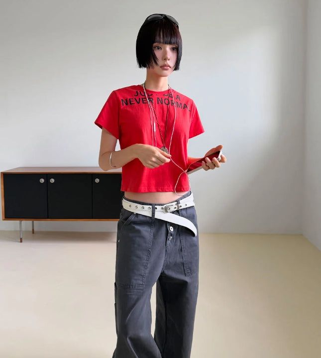 4-BUTTON RIVET POCKET PANTS