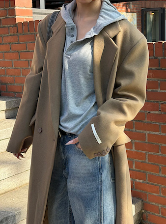 [Unisex] Max double long coat(2color)