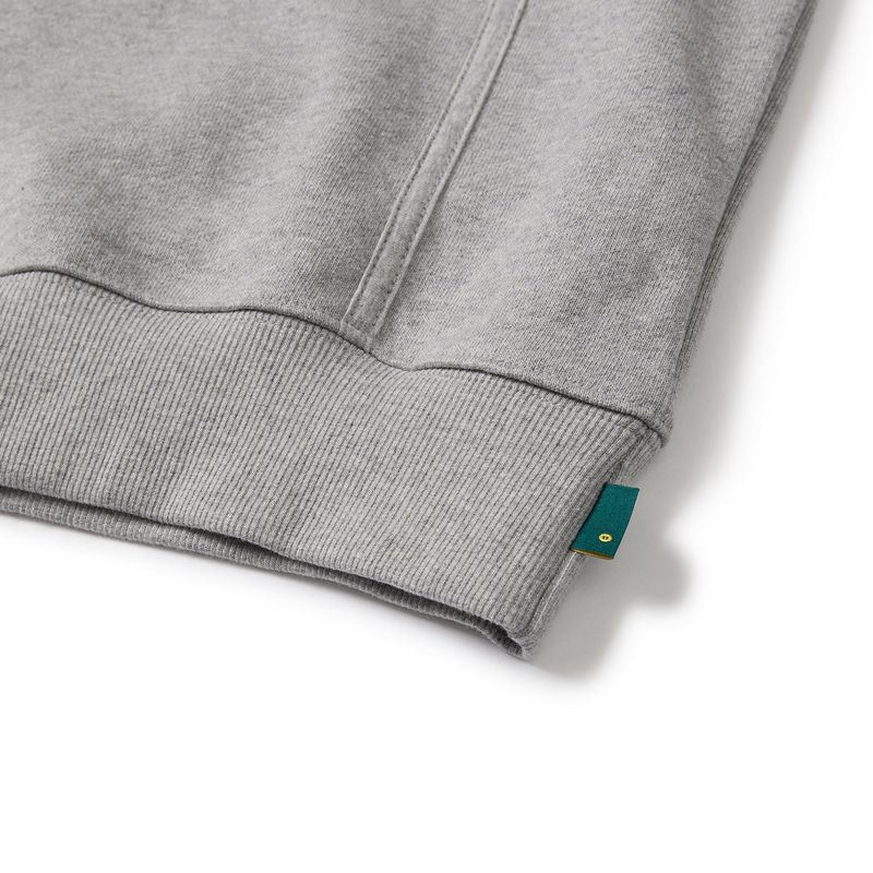 Crumple sweatshirt / Melange gray