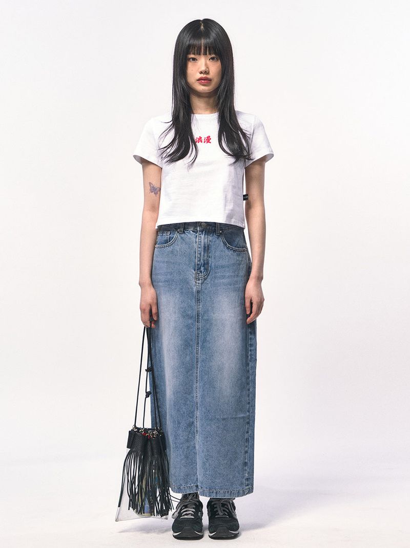 ROMANCE CROP T-SHIRT WHITE