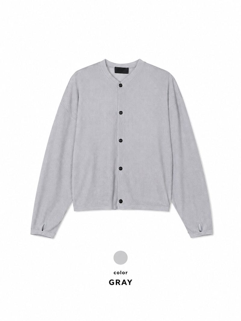 LMN Air Cool Linen Ribbed Round Cardigan (3 colors)