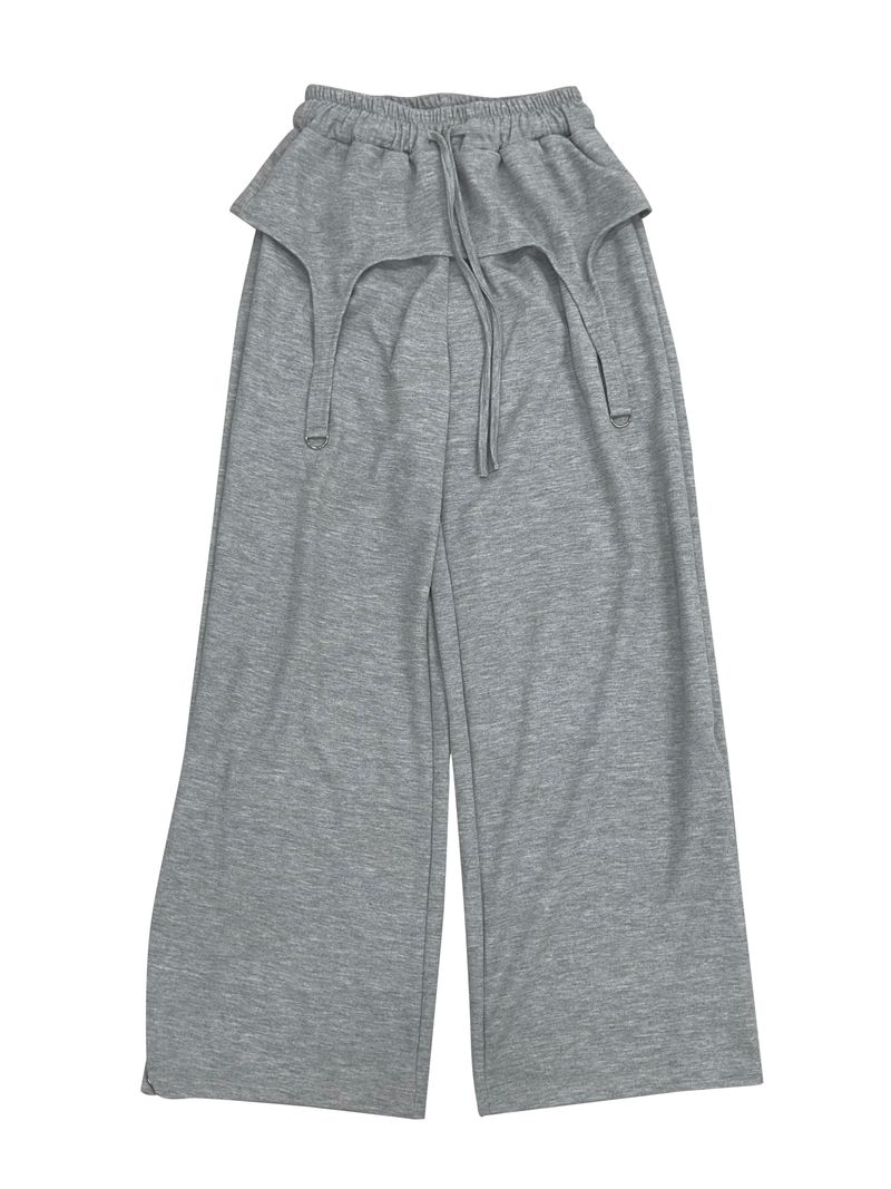D-ring snap wide pants (2color)