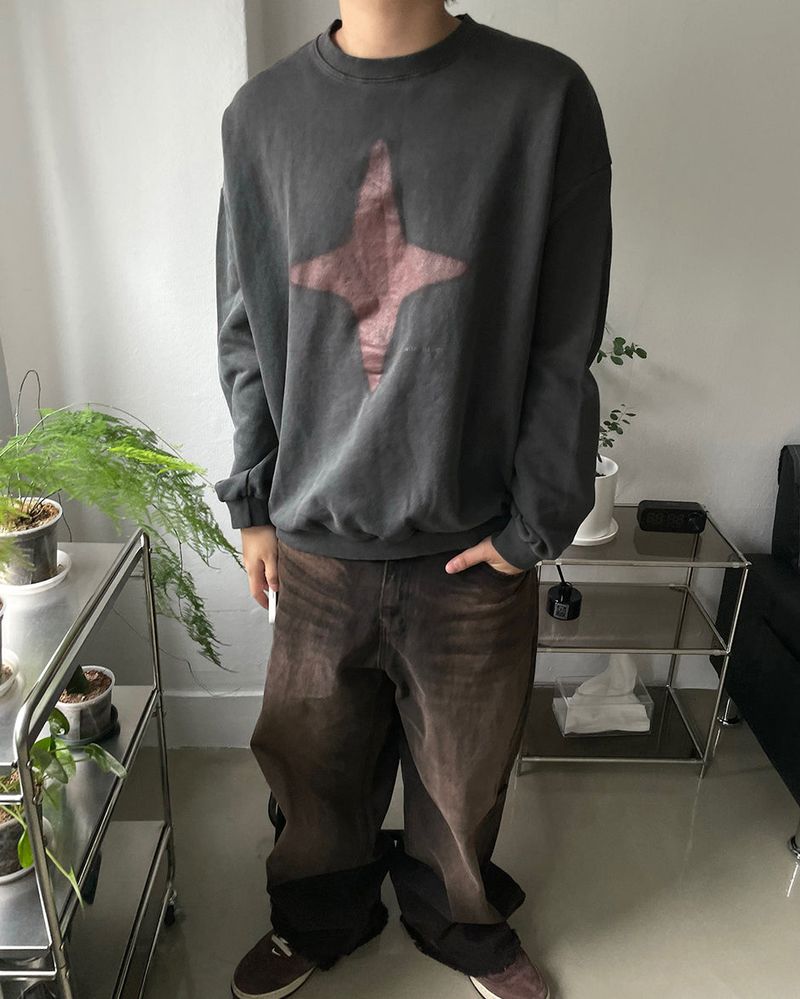 Vintage brown denim pants