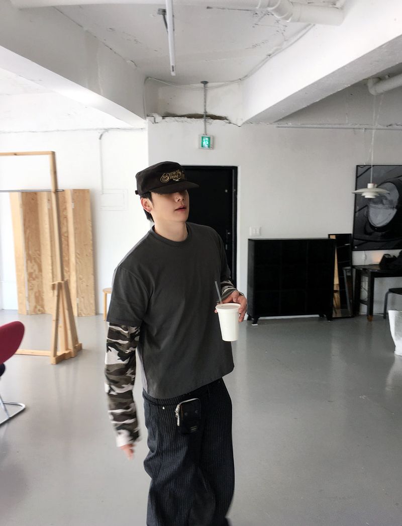 No.1596 camo layered T (3color)