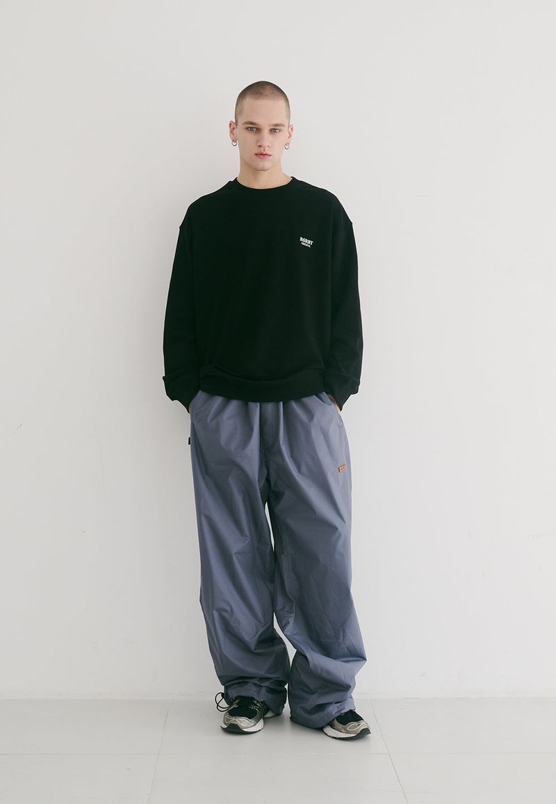 BSR2223FWPO074 MULTI LOGO CREWNECK BLACK