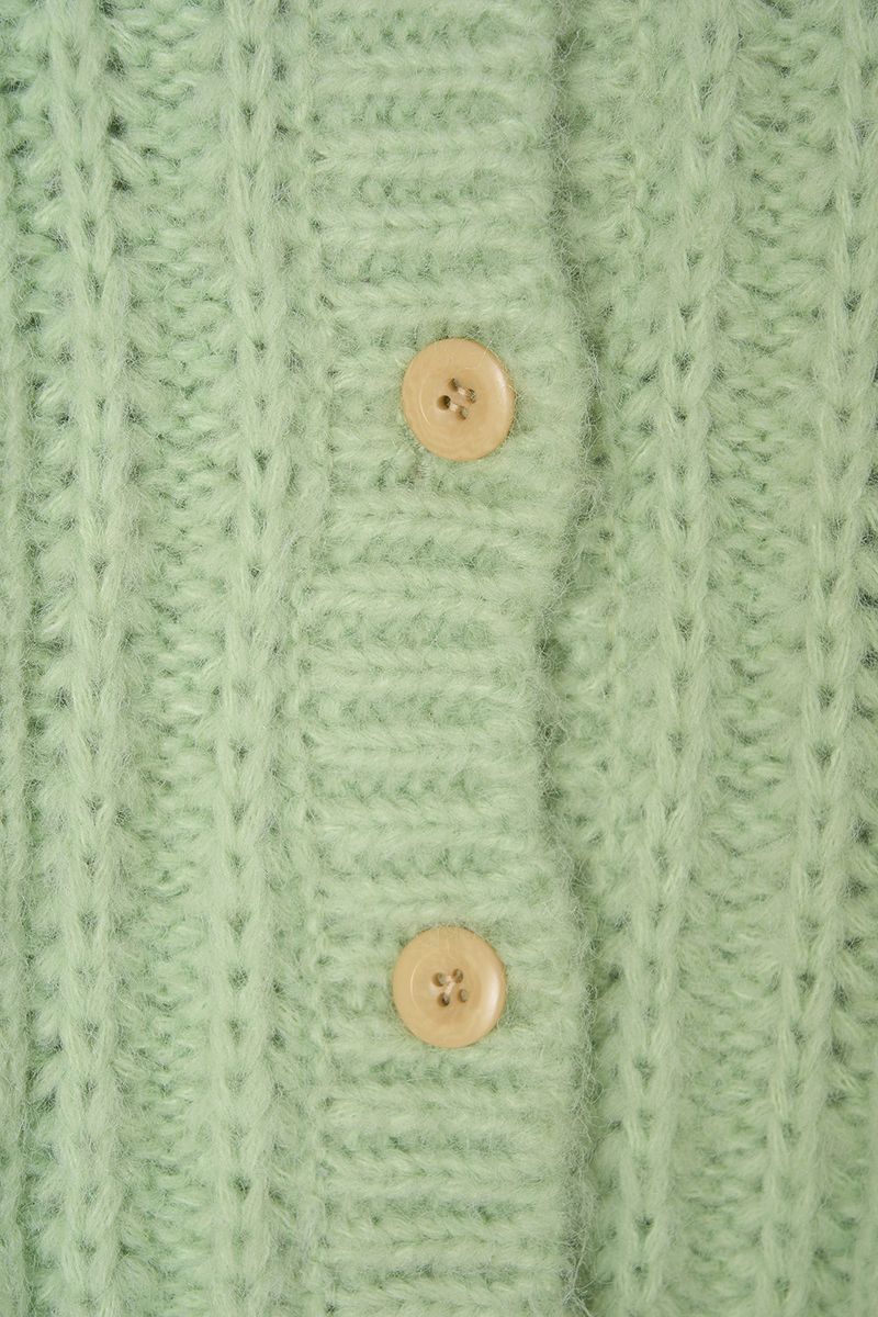 Nutty cable cardigan_mint