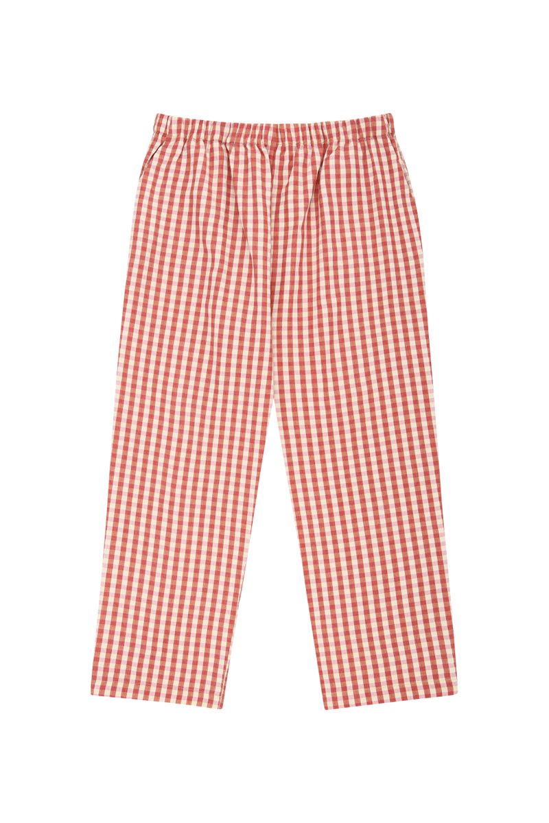 PRS Red Check Pajama Long Pants Set-up