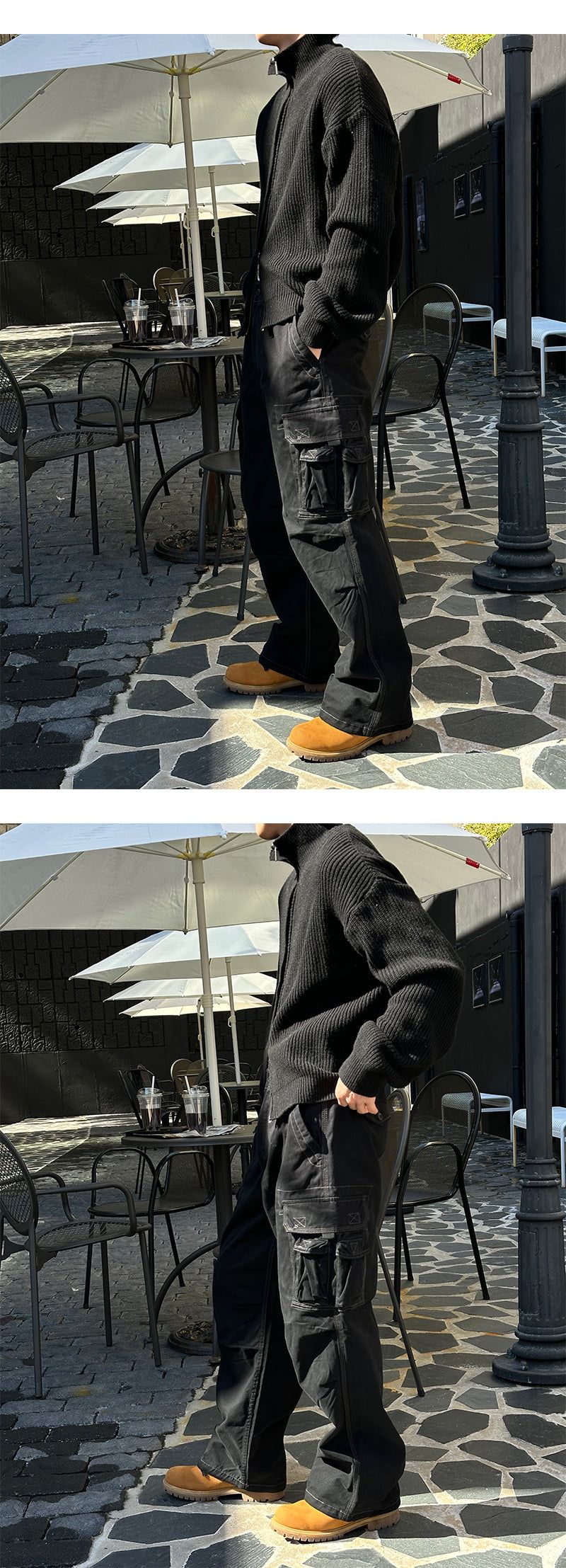  [Unisex] Double cargo stitch pants(3color)