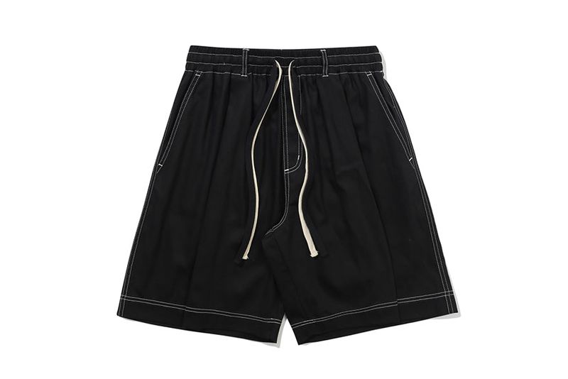 DOUBLE STRING HALF PANTS_BLACK