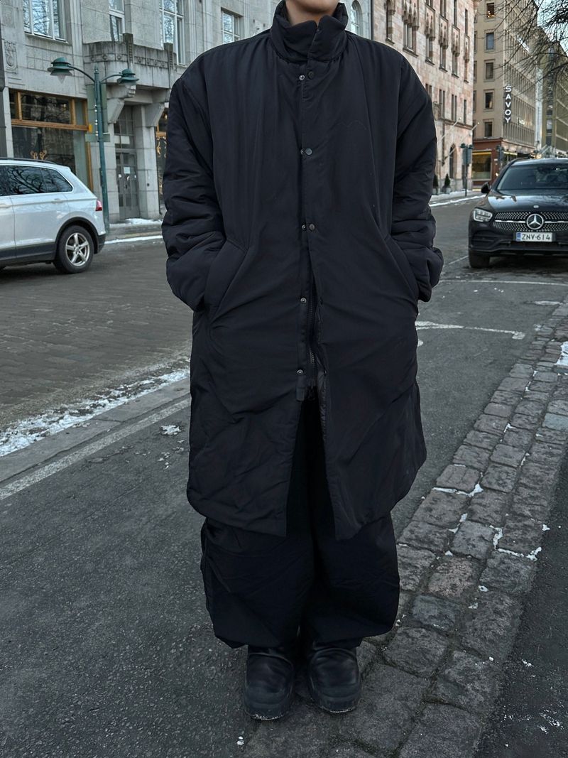 Chrome Reversible Quilted Long Parka 2C