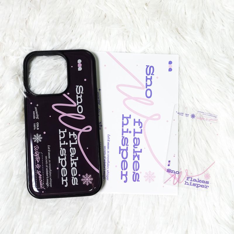 【MADE】Snow epoxy phone case(2 colors)