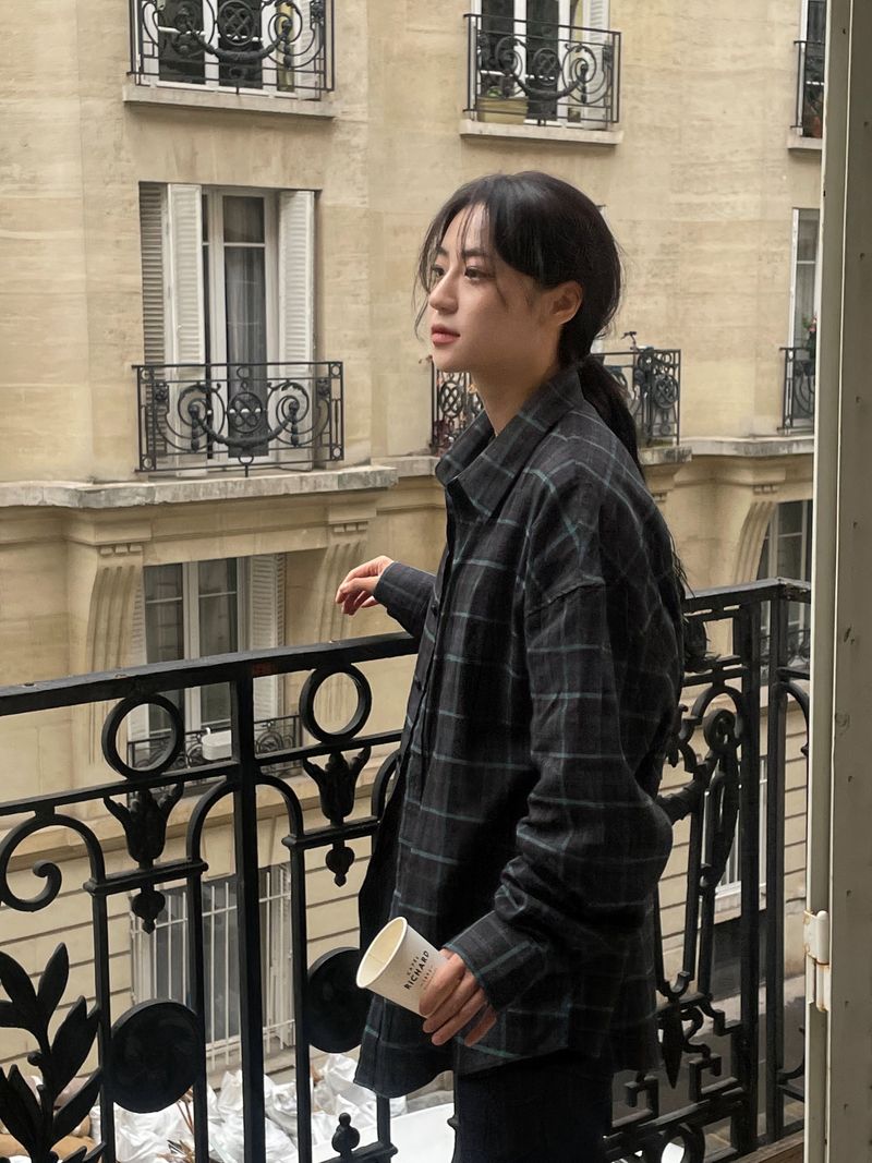Arco iris（アルコイリス）の「Murten check pattern shirt（Tops）」