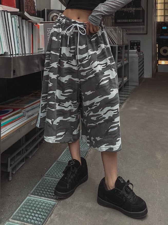 Free Camo Track Bermuda Pants
